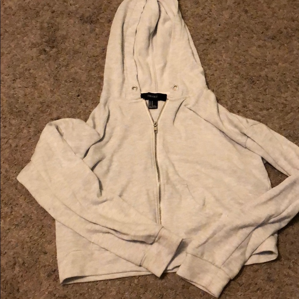 Forever 21 crop top greg hoodie